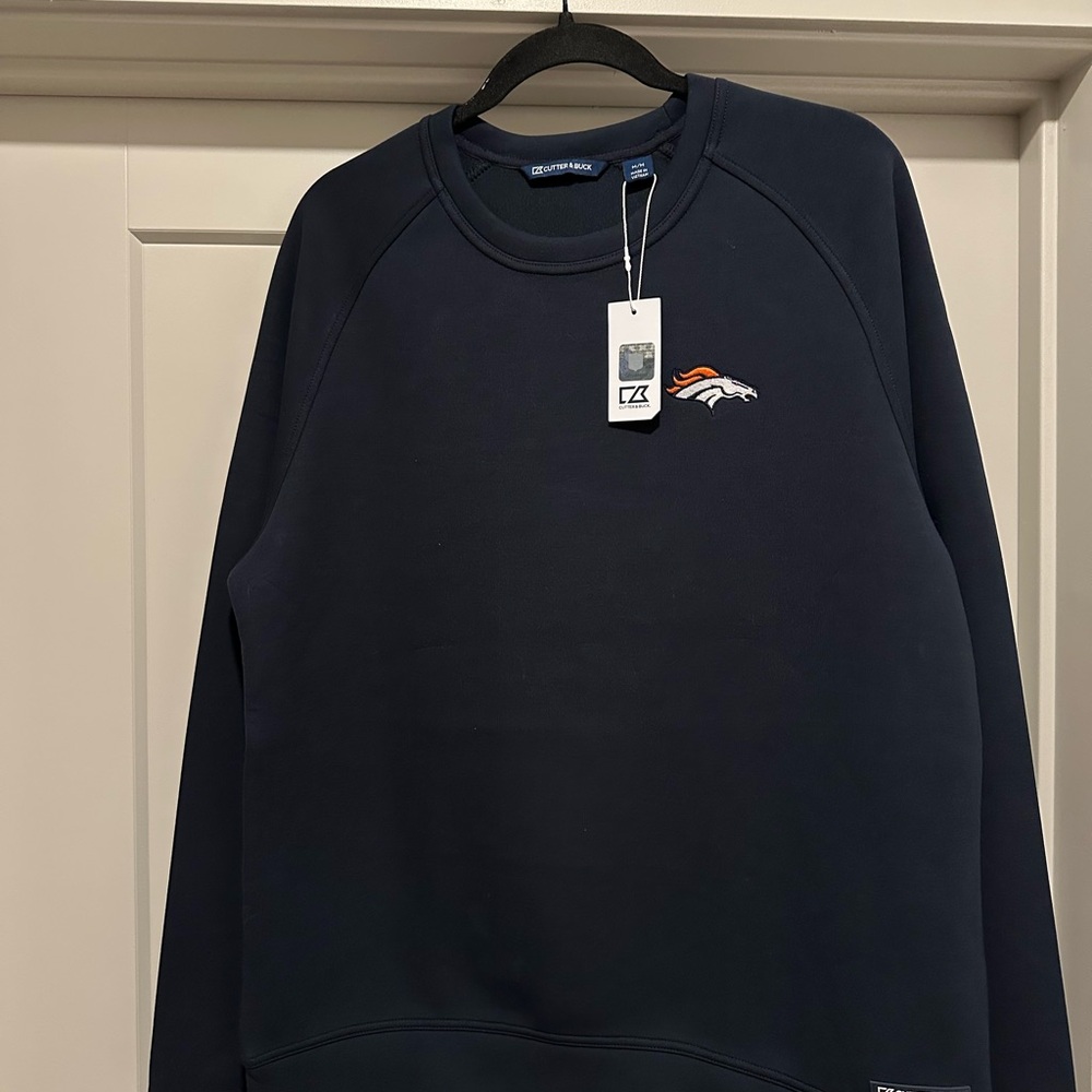 Denver Broncos Cutter & Buck Crewneck